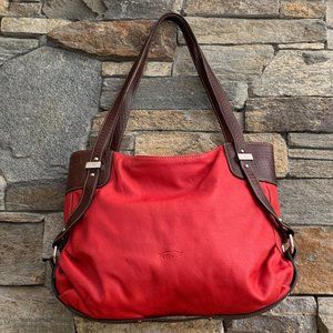 Petusco Genuine Leather Handbag Red Made in Spain